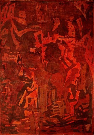 Georges Fikry Ibrahim, The Farmer, 2006, Mixed media on paper, 133.9 x 93.3"