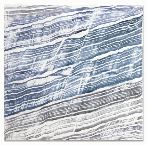Ricardo Mazal,&nbsp;White with Blue Grey and Violet 2, 2018, oil on linen, 71 x 73 inches/ 180.3 x 185.4 cm