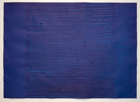 Sohan Qadri, Sagara VII, 2003, ink and dye on paper, 99 x 140 cm (39 x 55 inches)