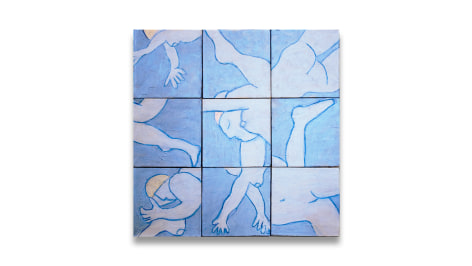 Swimmers, 2012, acrylic on canvas, 30 x 30 inches/76.2 x 76.2 cm