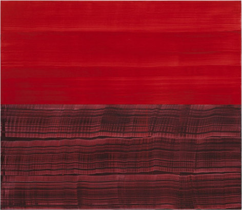 Red and Violet Red, 2016, oil on linen,&nbsp;71 x 82 inches/180.3 x 208.3 cm