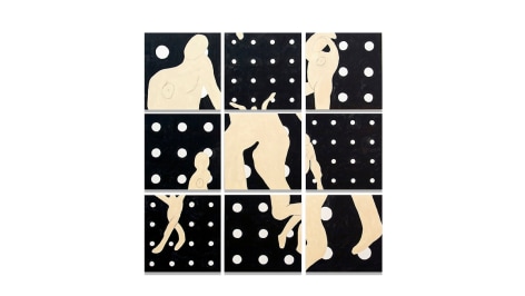 Susan Weil, Time's Pace, 2012, acrylic on wood, 94 x 94 cm (37 x 37 inches)
