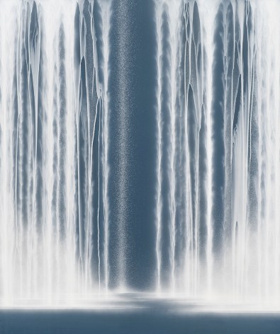 Waterfall, 2023, pigments on Japanese mulberry paper mounted on board, 76.3 x 63.8 inches/194 x 162 cm