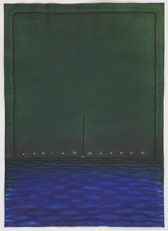 Sohan Qadri, Balini III, 2010, ink and dye on paper, 139.7 x 99.1 cm (55 x 39 inches)