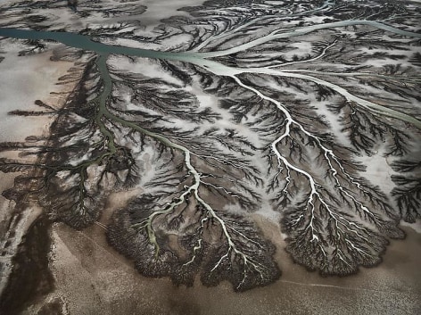 , Edward Burtynsky, Colorado River Delta #1, Near San Felipe, Baja, Mexico, 2012, Chromogenic color print, 48 x 64 inches