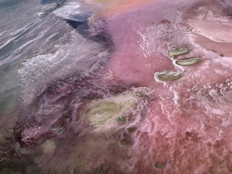 Edward Burtynsky, Salt Flats #2, Sua Pan, Botswana, 2019, pigment inkjet print on Kodak Professional Photo Paper, 148.6 x 198.1 cm (58.5 x 78 inches)