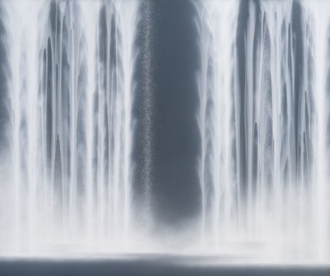 Hiroshi Senju, Waterfall, 2020, natural pigments on Japanese mulberry paper mounted on board, 63.8&nbsp;x 76.3&nbsp;inches/162 x 194 cm