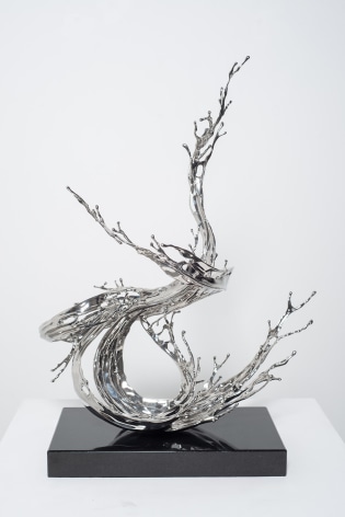 Undercurrent, 2023, stainless steel, 23.6 x 16.5 x 12.6 inches/60 x 42 x 32 cm