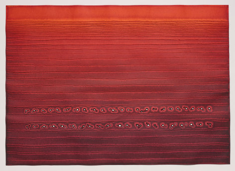 Arise, 2003, ink &amp;amp; dye on paper, 45 x 60 inches/114 x 152.4 cm