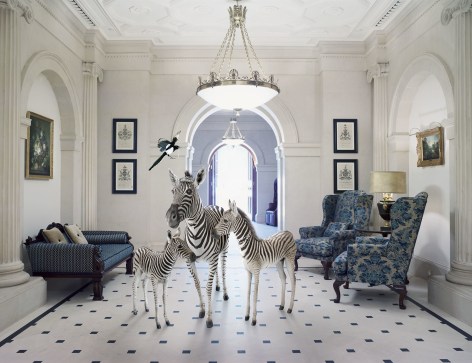 Karen Knorr, The Peers of the Realm, Entrance Hall, 2015, colour pigment print on Hahnemühle Fine Art Baryta 325gsm, 58 x 72.5 inches147.3 x 184.2 cm