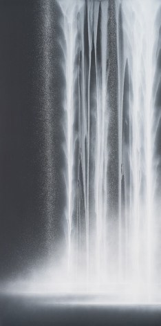Waterfall, 2020, natural pigments on Japanese mulberry paper mounted on board, 76.3&nbsp;x 38.2&nbsp;inches/194 x 97 cm