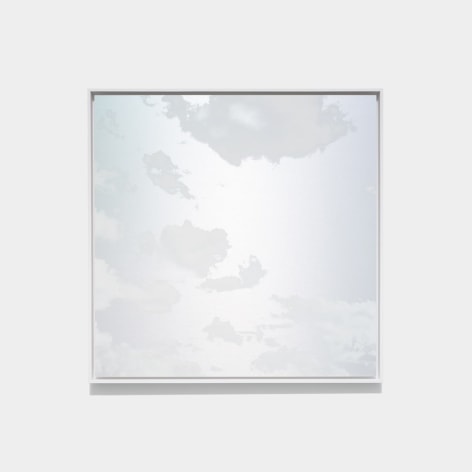 Miya Ando, Unkai (A Sea Of Clouds) October 2 2023 3:15:29 PM NYC, 2023, ink on aluminum composite, 95.3 x 95.3 cm (37.5 x 37.5 inches)