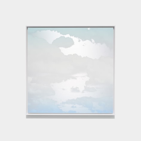 Miya Ando, Unkai (A Sea Of Clouds) September 26 2023 6:08:32 AM NYC, 2023, ink on aluminum composite, 95.3 x 95.3 cm (37.5 x 37.5 inches)