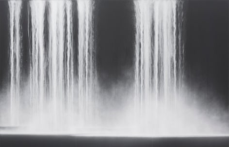 Igua&ccedil;u, 2008-2025, in daylight, pigments on Japanese mulberry paper mounted on board, 108 x 167.75 inches/274 x 426 cm