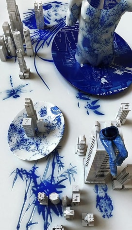Blue Jean Blues - Akira, 2012, digital print, 68.9 x 39.4 inches