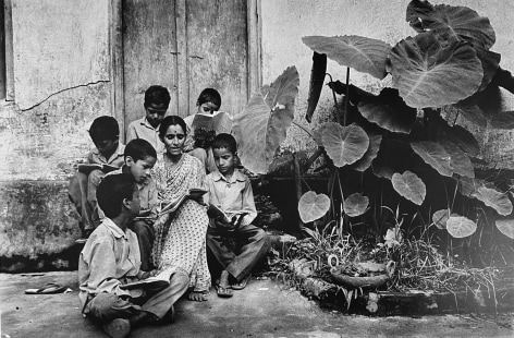 Pamela Singh, Vimla Bhaguna teaching Gandhian principles at her school from Chikpo Tree Huggers of the Himalayas, 1993,, gelatin silver print,&nbsp;16&frac34; x 11 inches/42.55 x 27.94 cm