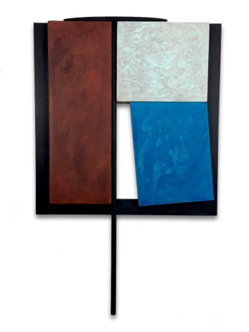 Robert Yasuda, Elements, 2024, acrylic on fabric on wood