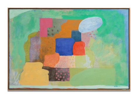 Robert Natkin, Evening at Southport, 1994, acrylic on paper mounted on canvas, 67.3 x 102.2 cm (26.5 x 40.25 inches)