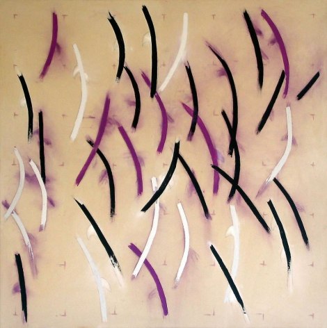 Denise Green, Medieval, 2010, pencil, powdered pigment, acrylic on canvas, 65 x 65 inches