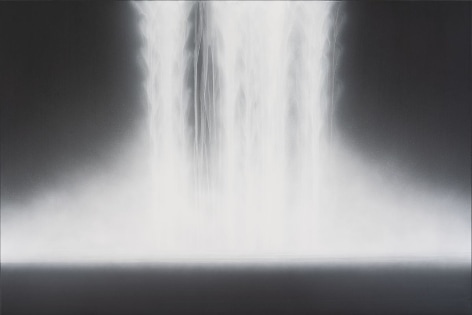 Hiroshi Senju, Waterfall, 2019, natural pigments on Japanese mulberry paper mounted on board, 51.3&nbsp;x 76.3&nbsp;inches/130 x 194 cm
