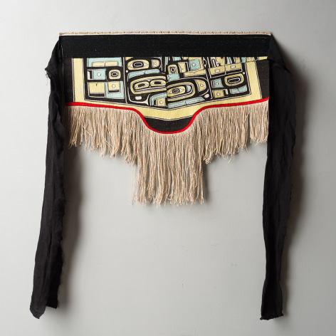 Jaad Kuujus (Meghann O'Brien), The Spirit of Shape, 2015-2018, Merino wool, cashmere, cedar bark, 38.1 x 76.2 cm (15 x 30 inches)