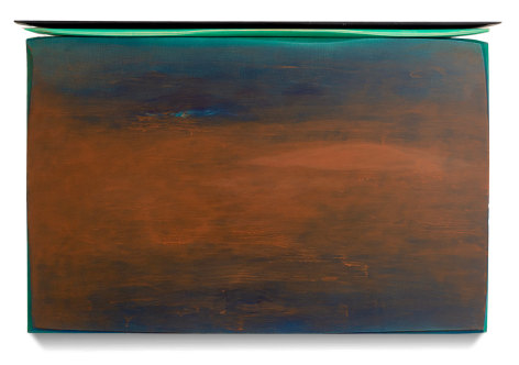 Robert Yasuda, Pele, 2022, acrylic on fabric on wood, 78.7 x 119.4 cm (31 x 47 inches)