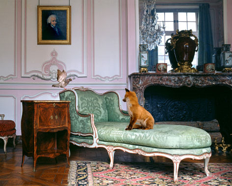 Karen Knorr, Salon Lilac Louis XV, Musée Carnavalet, 2004, pigment print on Hahnemühle FineArt Photo Rag Baryta 315gsm paper, 48 x 60 inches/122 x 152.4 cm