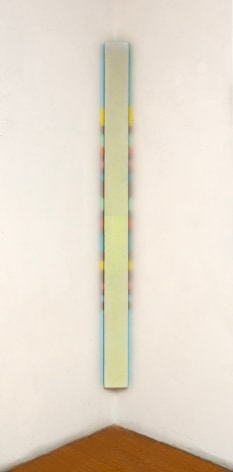 Robert Yasuda, Chronology, 2022, acrylic on fabric on wood, 203.2 x 14 cm (80 x 5.5 inches)