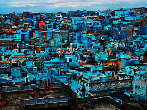 Steve McCurry, Blue City, India, 2010, C-type print on Fuji Archival Crystal Paper, 40 x 60 inches. © Steve McCurry