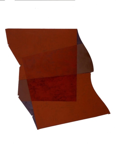 Merrill Wagner,  Leap , 2006, Rust preventative paint on steel, 43 x 41"