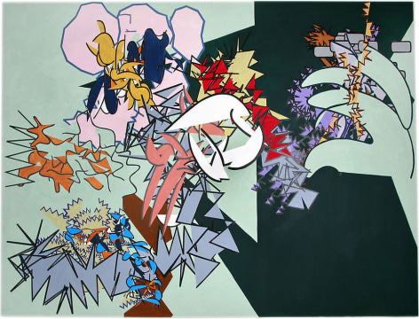 Book XVII: The Wanderings of Odysseus, 2008, Acrylic on canvas, 97 x 126&quot;