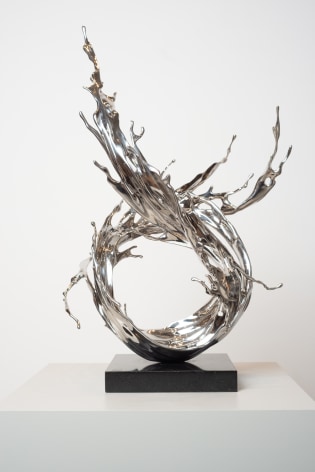 Spring Breeze, 2023, stainless steel, 29.9 x 20.9 x 17.75 inches/76 x 53 x 45 cm
