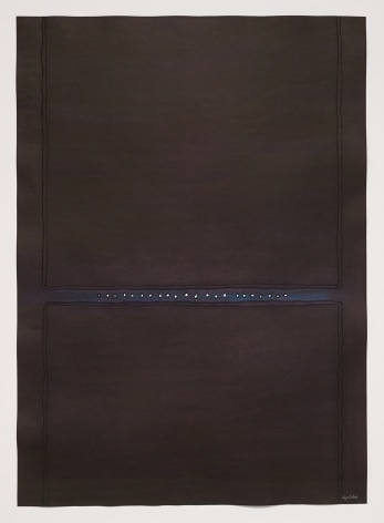 Sohan Qadri, NITYA IV, 2009, ink and dye on paper, 140 x 100 cm (55 x 39 inches)