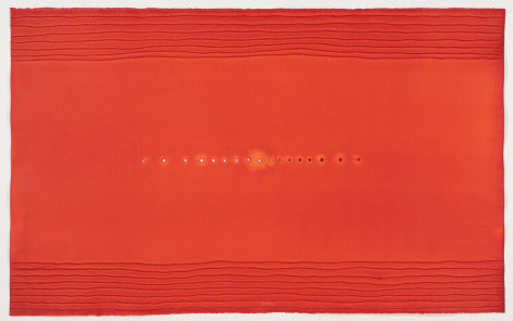 Sohan Qadri, Maha Maya, 2010, ink and dye on paper, 78.5 x 49 inches/200 x 125 cm