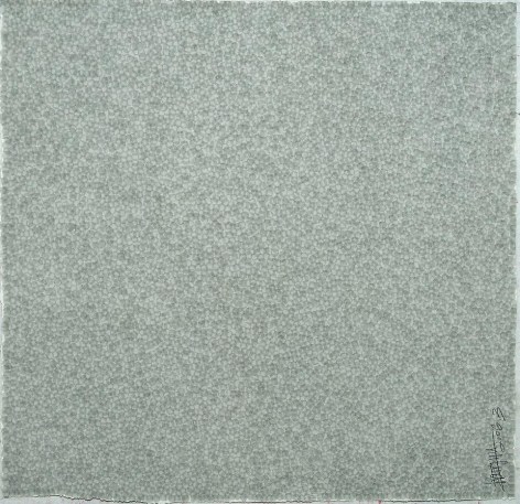 Zhang Yu, Fingerprints-2006.3-5, 2006, Xuan paper, ink and wash, 29.5 x 29.5 inches