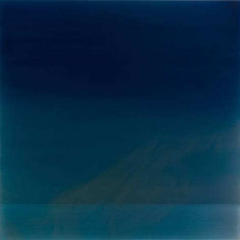 Night Fire, 2020, 24k gold, pigment, resin and urethane on aluminum, 40 x 40 inches/101.6 x 101.6 cm