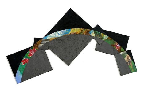 Susan Weil Earth&#039;s Edge, 2008  Acrylic on canvas  42 x 70.25&quot;