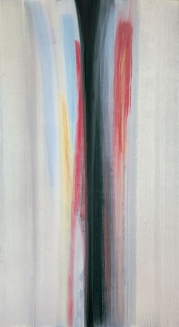 Vitorrio Matino,  Traccia ocra Rossa , 2005, Acrylic on linen, 94.5 x 51.5"