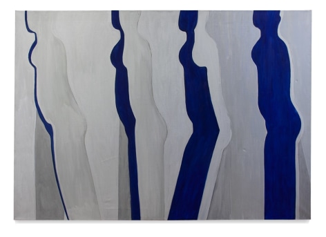 Walking Figure, 1969, acrylic on linen, 51 x 72 inches/129.5 x 182.9 cm