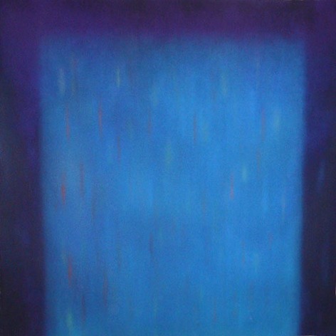 Natvar Bhavsar, VRIJ II, 2001, Pure pigment on canvas, 56 x 56&quot;