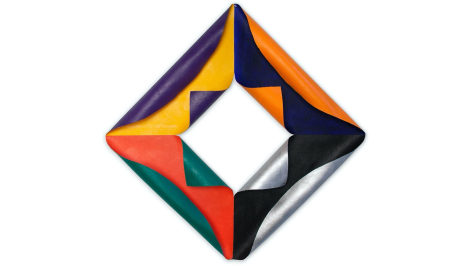 Squared Circle, 2021, acrylic on canvas, 85.1 x 85.1 x 9.5 cm (33.5 x 33.5 x 3.8 inches)