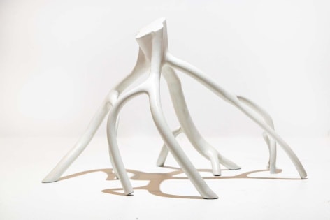 Untitled, painted steel, 16 x 26 x 16 inches/40.6 x 66 x 40.6 cm