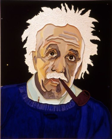 Lee Waisler, Einstein&#039;s Pencil, 2007, Acrylic and wood on canvas, 60 x 48&quot;