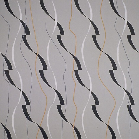 Gray-Moves, 2008, acrylic on canvas, 56 x 56 inches