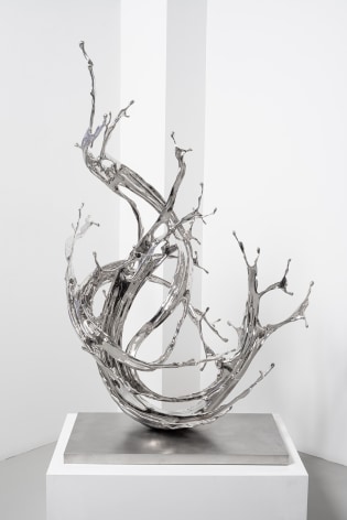 Water in Dripping - Ciyun, 2024, stainless steel, 60.6 x 34.7 x 44.9 inches/154 x 88 x 114 cm