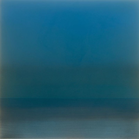 Miya Ando, Kasumi Mist February 2.2.8, 2017, dye, pigment, resin and urethane on aluminum, 61 x 61 cm (24 x 24 inches)