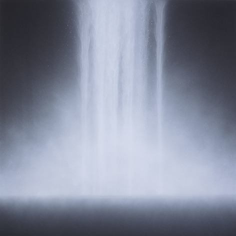 Hiroshi Senju, Waterfall, 2011, natural and acrylic pigments on Japanese mulberry paper, 162 x 162 cm (63.8 x 63.8 inches)