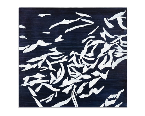 Ba Zasa Blue Violet 3, 2023, oil on linen, 37 x 40 inches/94 x 101.6 cm