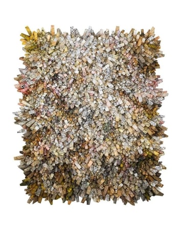 Chun Kwang Young, Aggregation 20 - JA004, 2020, mixed media with Korean mulberry paper, 131 x 115 cm (51.6 x 45.3 inches)