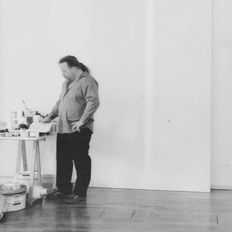 Artist Udo N&ouml;ger in his studio